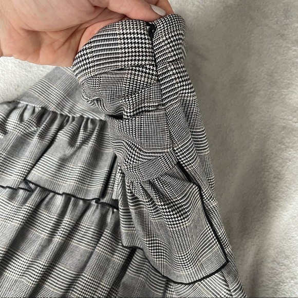 Club Monaco Houndstooth Ruffle Skirt “Pru” - Picture 5 of 6